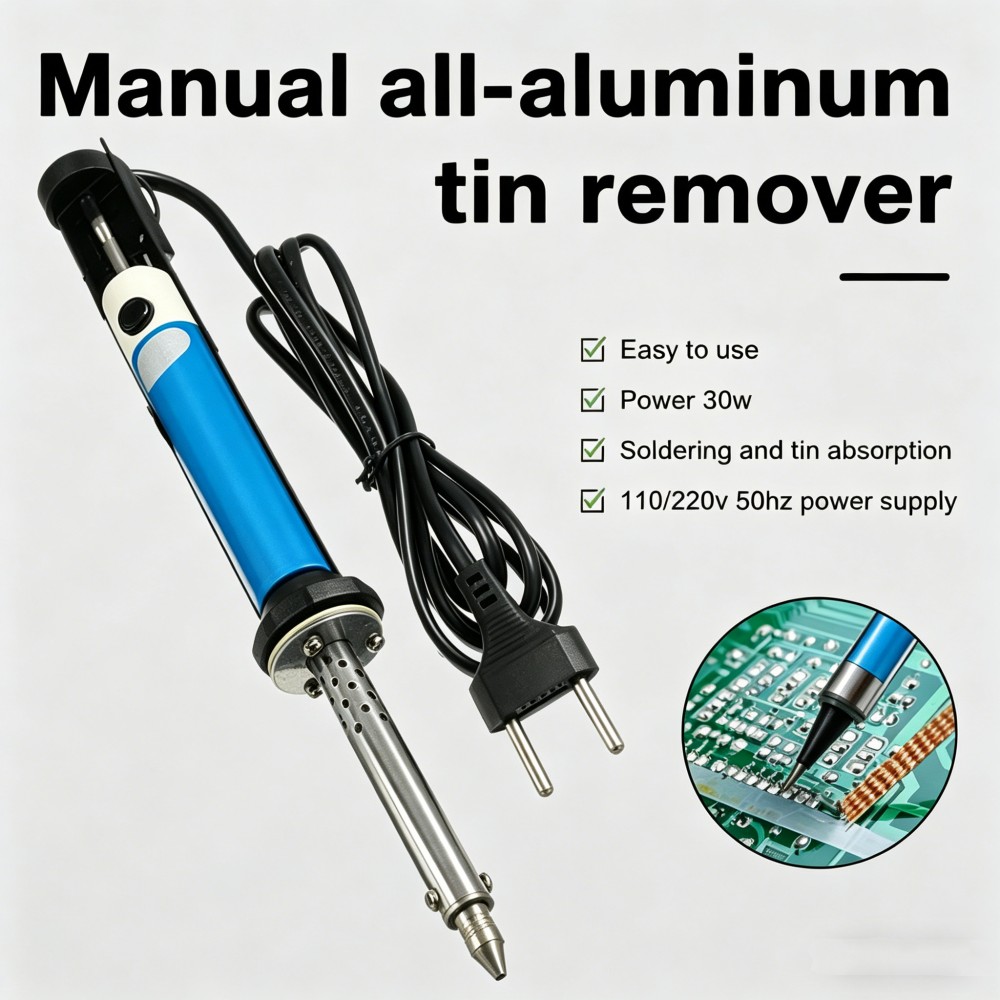 Desoldering Pump Electric Vacuum Station - Электрический паяльник-отсос AC 220V 30W для