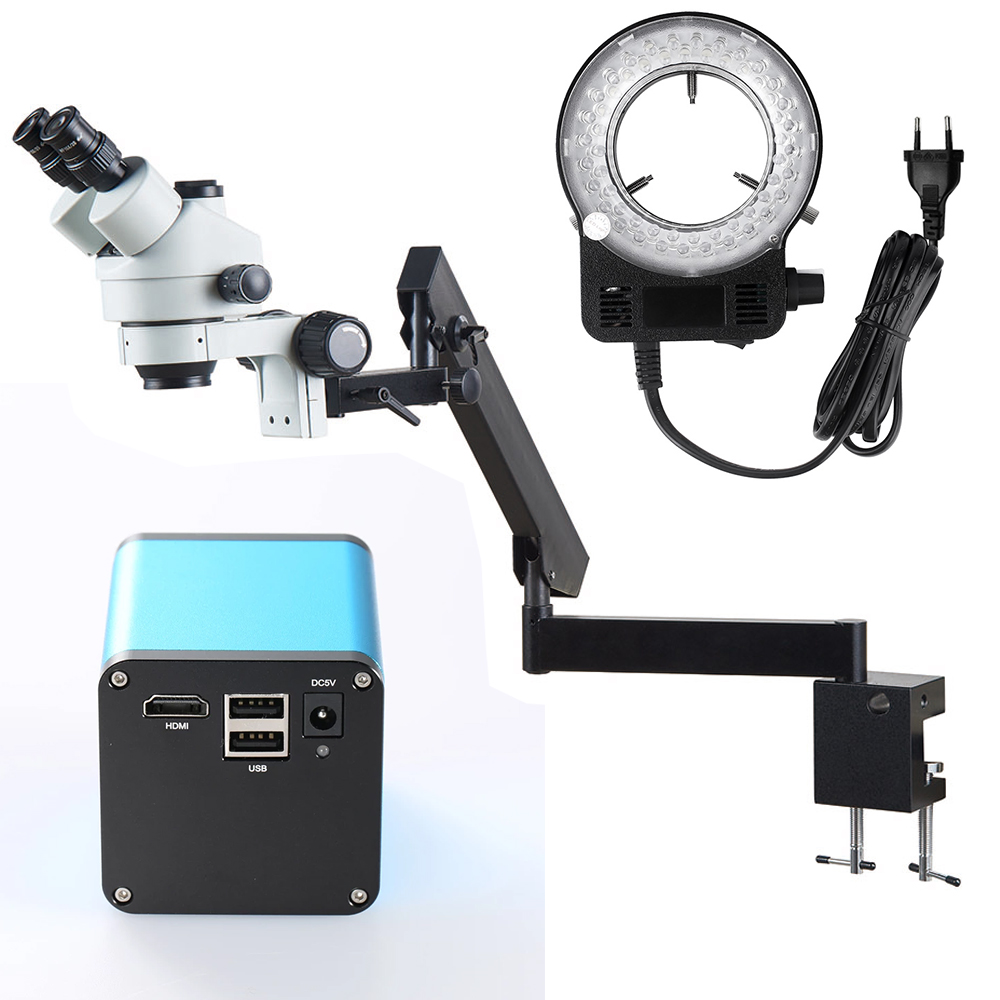 Регулируемый шарнирный складно – обзор и цена Trinocular Stereo Microscope 7X-45X