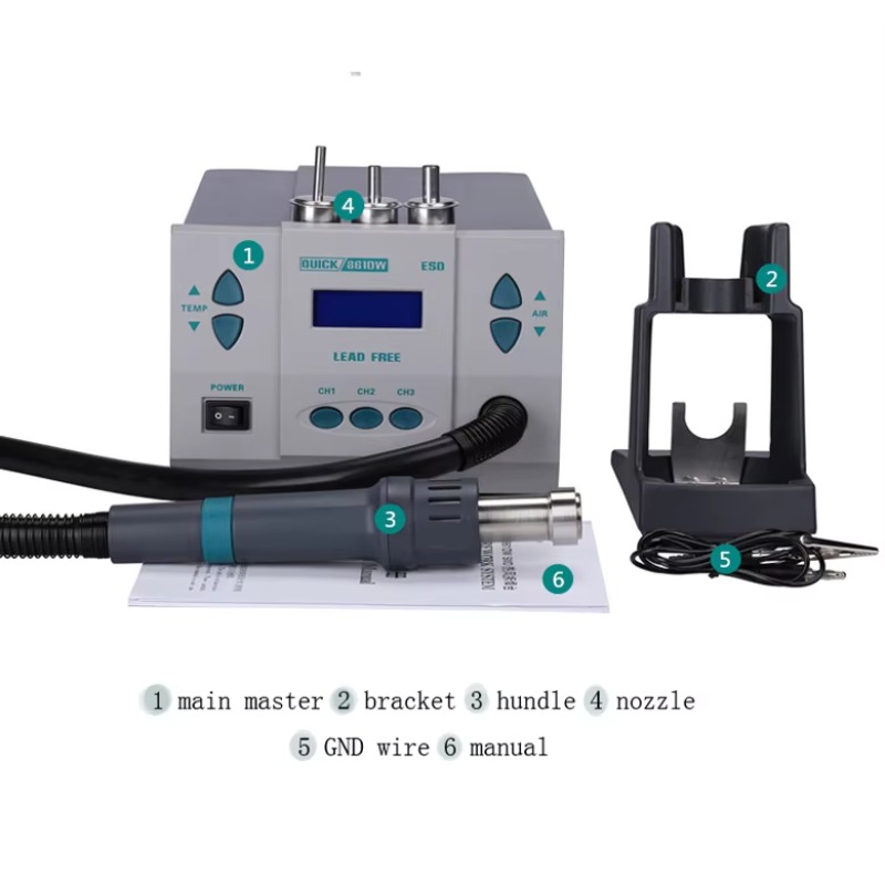 Оригинальная паяльная станция  – обзор и цена Hot Air Rework Station 861Dw