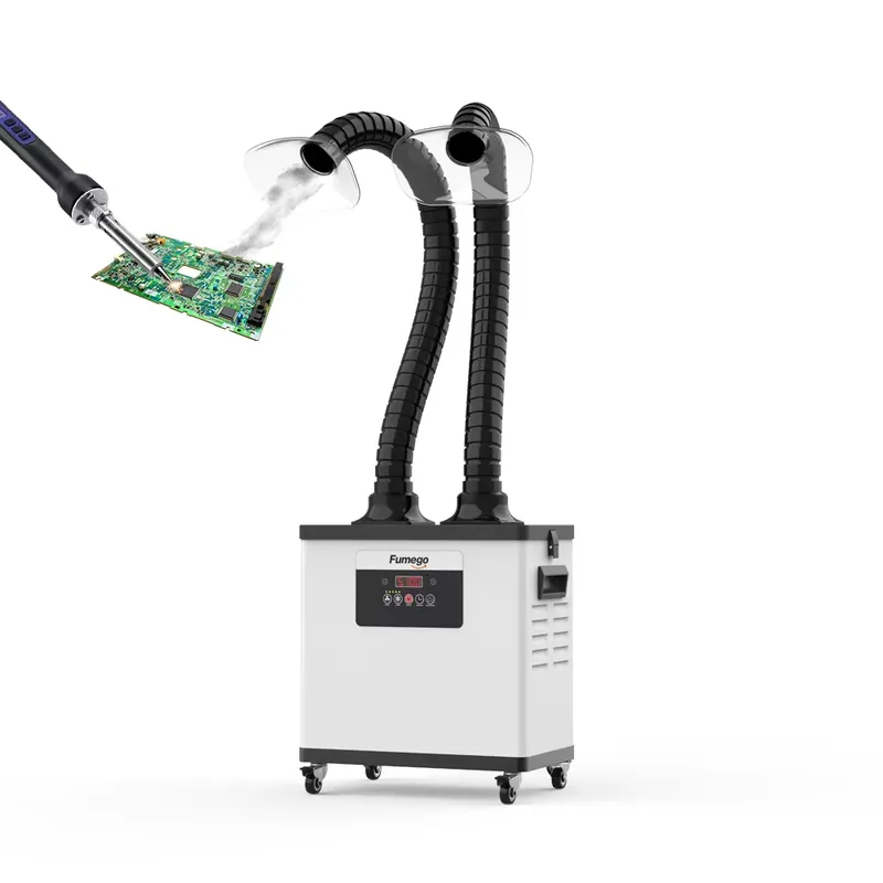 Вытяжка для удаления дыма DX10 – обзор и цена Fume Extractor Soldering Dual Arm